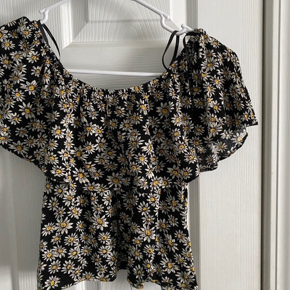 floral off the shoulder